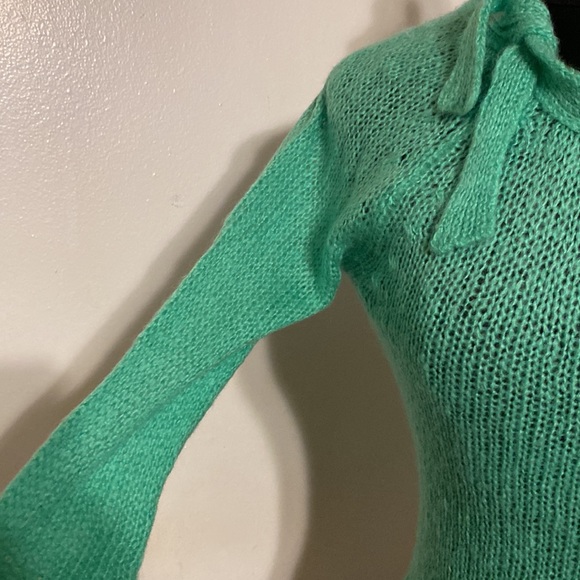 WOODEN SHIPS PAOLA BUENDIA WOMEN,S SWEATER SIZE S/M COLOR GREEN - Picture 6 of 11